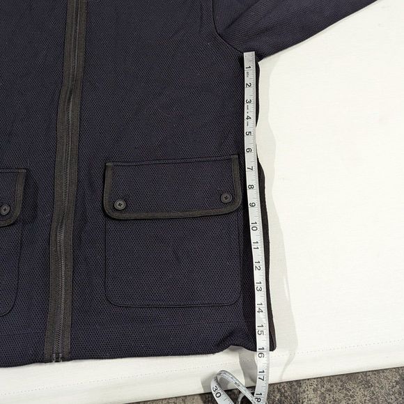 Club Monaco Men's Medium Navy Jacket with Black Trim - Picture 7 of 9